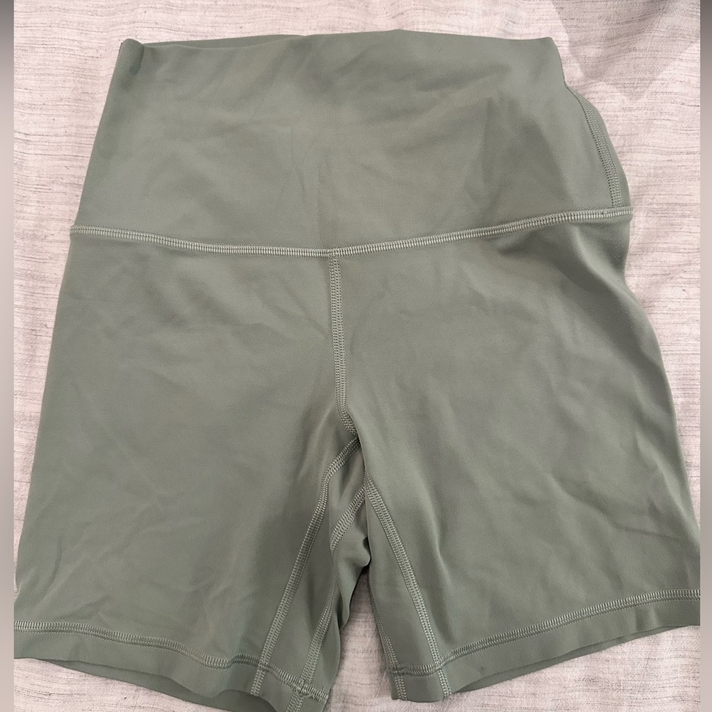 Lululemon Align High-Rise Biker Shorts sage green